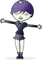 Cartoon-Vampir-Mädchen png