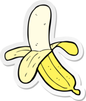 sticker van een cartoonbanaan png