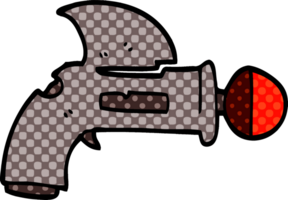 pistola de rayos de garabato de dibujos animados png