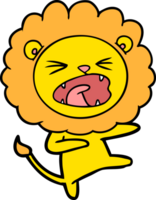 cartoon angry lion png