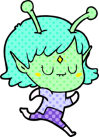 Cartoon Alien-Mädchen png