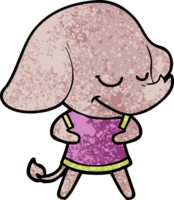 elefante sonriente de dibujos animados png