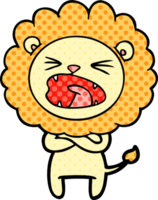 cartoon angry lion png