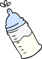 cartoon doodle baby bottle png