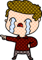 cartoon man crying png