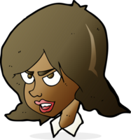 cartoon annoyed woman png