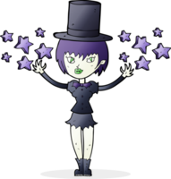 garota vampira de halloween dos desenhos animados png