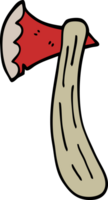 cartoon doodle axe png