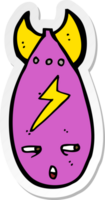 pegatina de una bomba de dibujos animados png