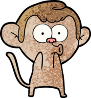 cartoon surprised monkey png