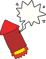 cartoon rocket with speech bubble png