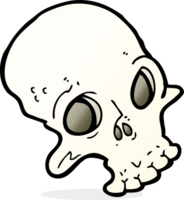 cartoon spooky skull png