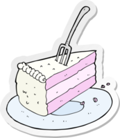 pegatina de un pastel de dibujos animados png