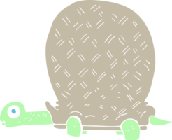 flat color illustration of tortoise png