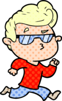 cartoon cool guy png