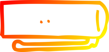 warm gradient line drawing of a cartoon pen lid png