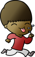 cartoon boy sticking out tongue png