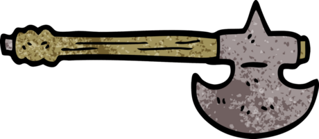 cartoon doodle medieval axe png