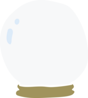 dessin animé doodle boule de cristal png