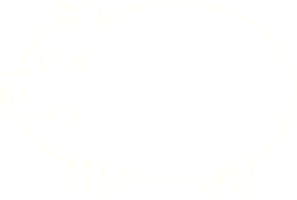 desenho de giz de porco png