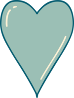 iconic tattoo style image of a heart png