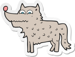 autocollant d'un chien de dessin animé png