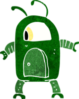 robot alienígena de dibujos animados png