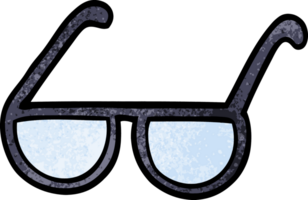 cartoon doodle glasses png