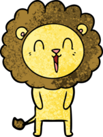 caricature de lion qui rit png