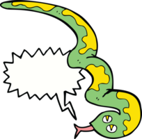 cartoon hissing snake with speech bubble png