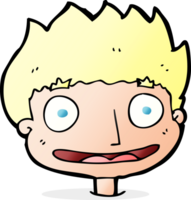 niño feliz de dibujos animados png