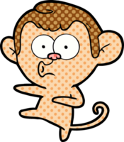 macaco dançando desenho animado png