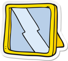 sticker of a cartoon mirror png