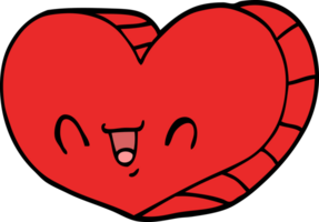 coeur d'amour de dessin animé png