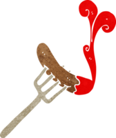 dessin animé hot-dog et ketchup png