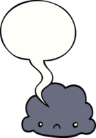 cartoon cloud with speech bubble png