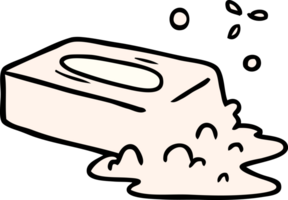 hand drawn cartoon doodle of a bubbled soap png