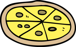 cartoon doodle pizza png