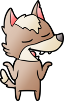 cartoon wolf laughing png