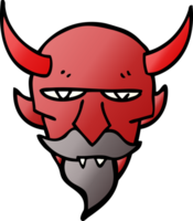 cartoon doodle devil face png