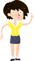 cartoon woman with question png