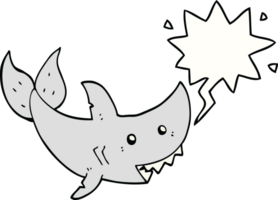 cartoon shark with speech bubble png