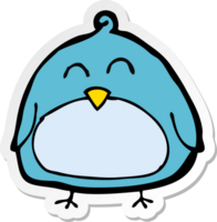 sticker of a funny cartoon bird png