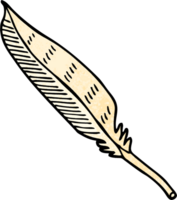 grunge textured illustration cartoon feather png