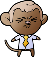 macaco irritado dos desenhos animados png
