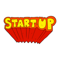 hand drawn cartoon startup symbol png