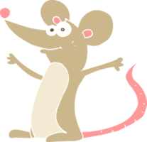 flat color illustration of mouse png