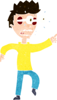 cartoon man with popping out eyes png
