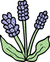 Lavanda de dibujos animados de estilo cómic png