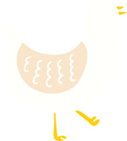 flat color illustration cartoon bird png